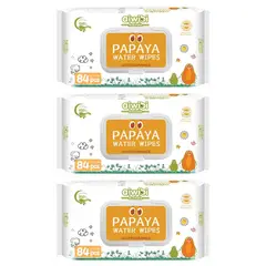 GENERICO - Toallas Húmedas Aiwibi Papaya Pack 3 X 84 Und