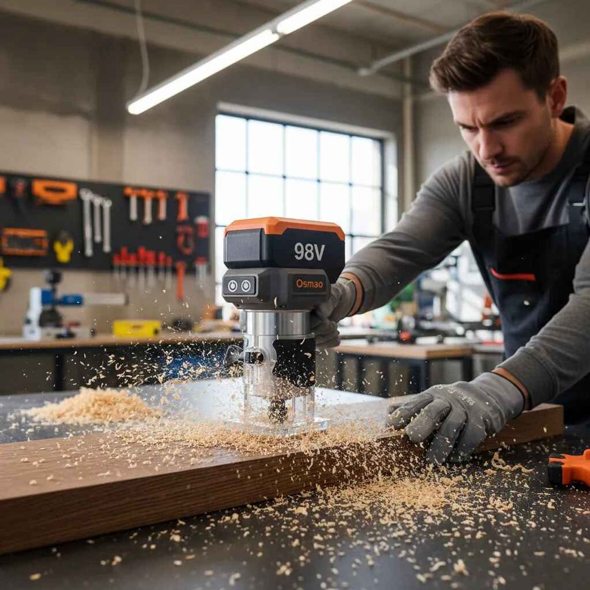 GENERICO - Fresadora Router 31000rpm 1/4 Inalambrica Con 2 Baterias