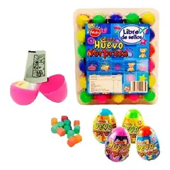 GENERICO - Huevos Sorpresa Con Dulces Sin Azúcar (Display Con 20 Unidades)