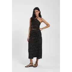 FROENS - Falda Larga Amber Mujer -Lino