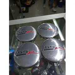 GENERICO - X4 Tapas centro de llantas de auto tunning SSR PLATA 56MM