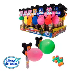 GENERICO - Caramelo Candy Ratón Globo Sin Azúcar ( Display C/ 20 Un )