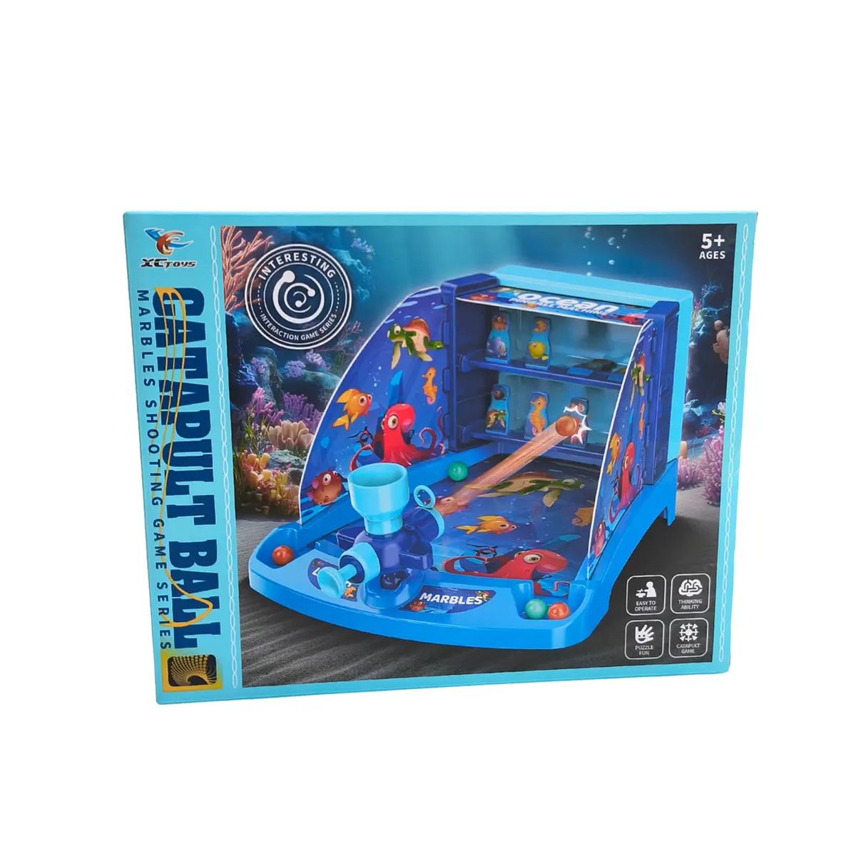 GENERICO - Juego de Lanzamiento de Pelotas Catapulta de Juguete