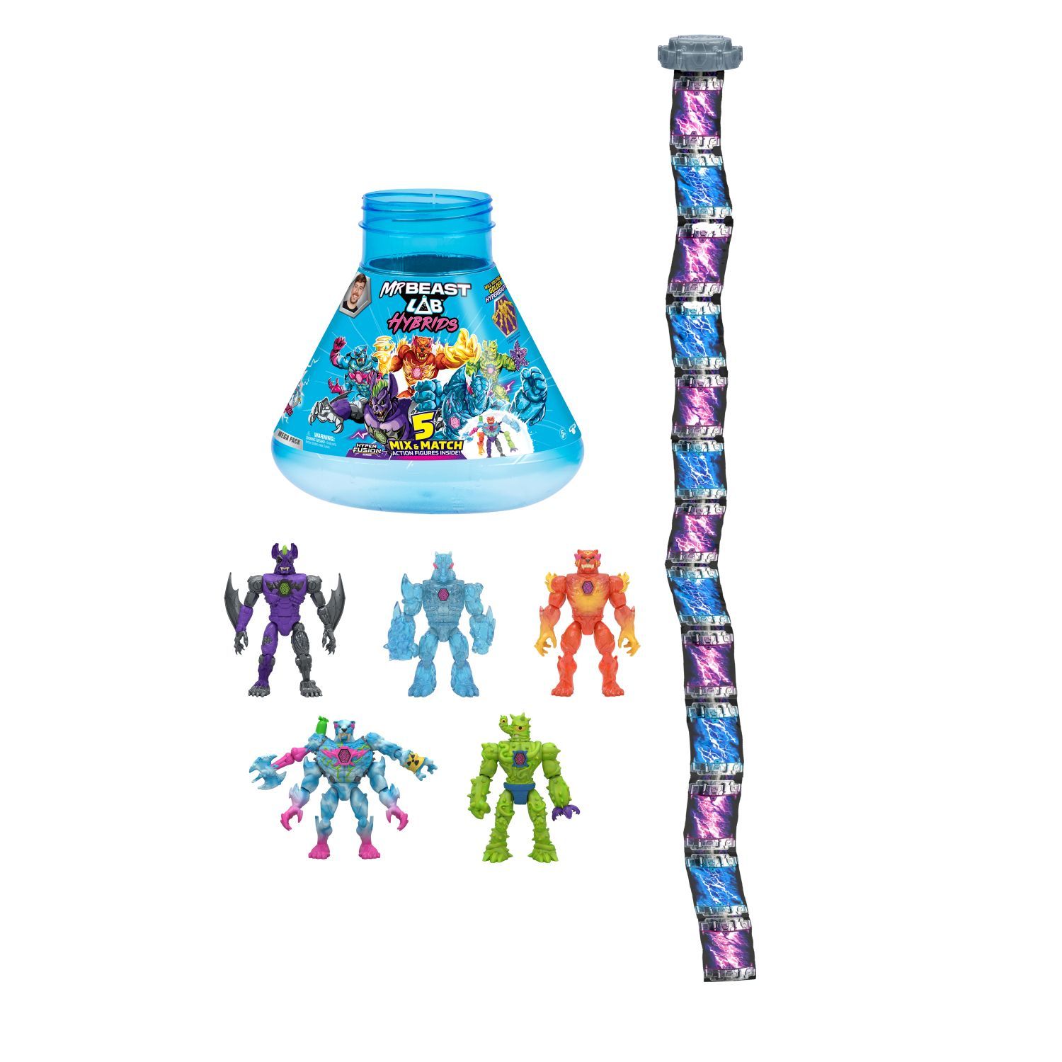 BOING TOYS Mr Beast Lab Hybrids Megapack 5 Figuras De Acción