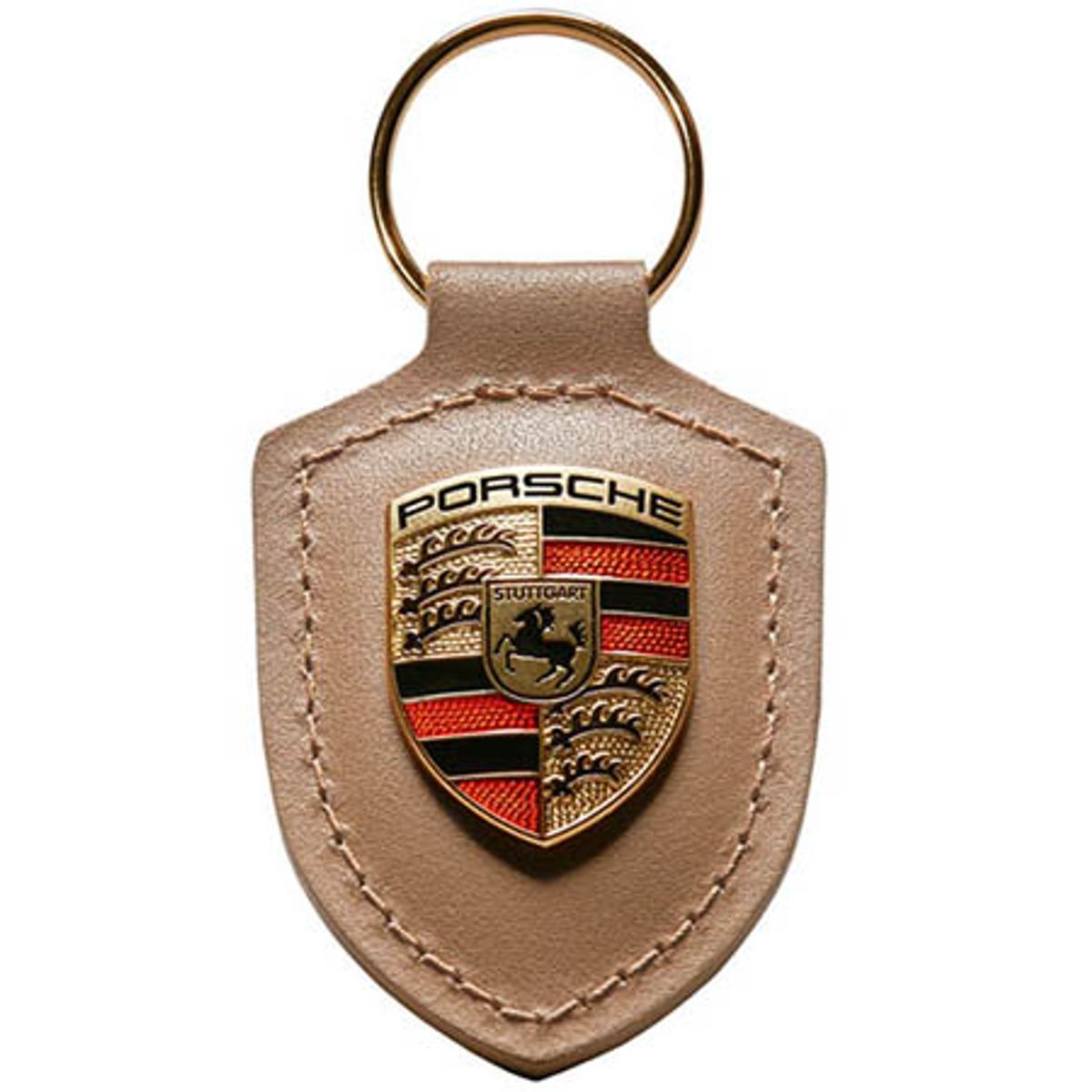 GENERICO - Llavero Para Porsche Cayenne Boxster Carrera Macan Panamera Beige