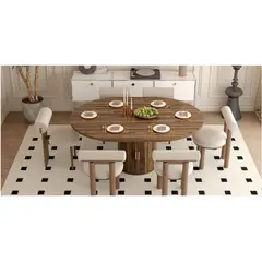 HOMER DESIGN - Mesa Comedor France Extendible 110-150cm Con Almacenamiento