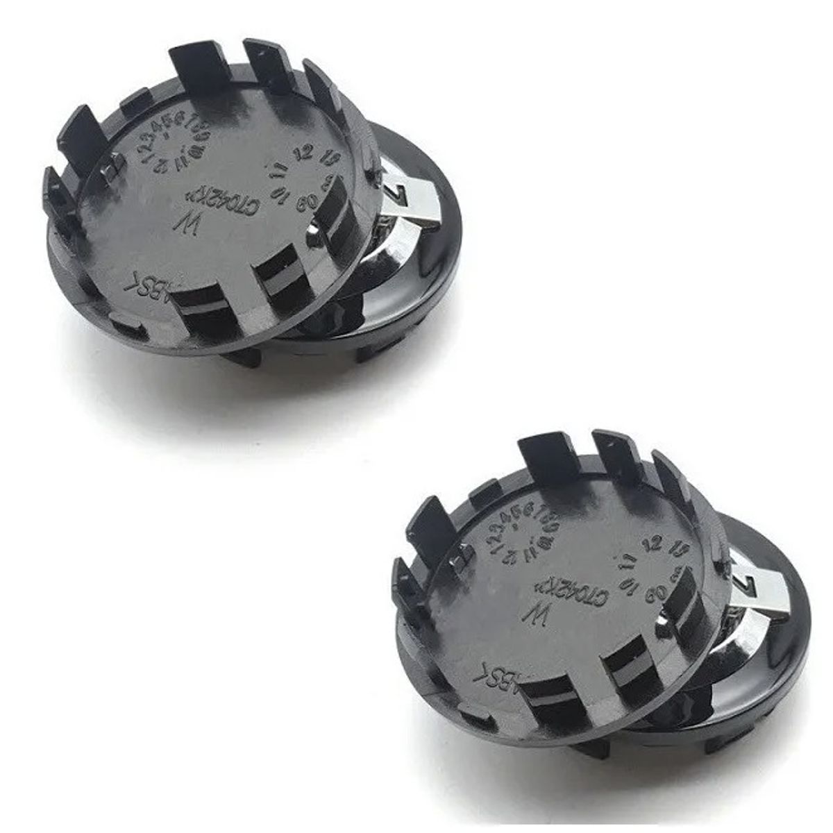 GENERICO - 4 Tapa Centro de Llanta Compatible con Nissan Negro 54mm