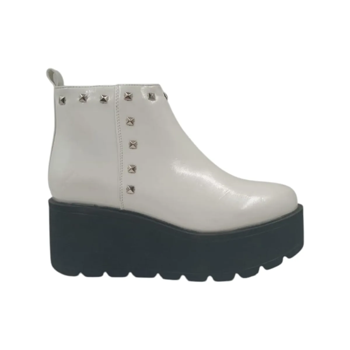 HERIEL - Botín Blanco Plataforma Mujer