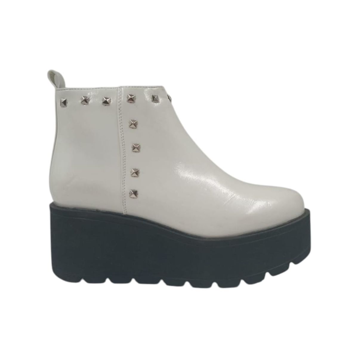 HERIEL - Botín Blanco Plataforma Mujer