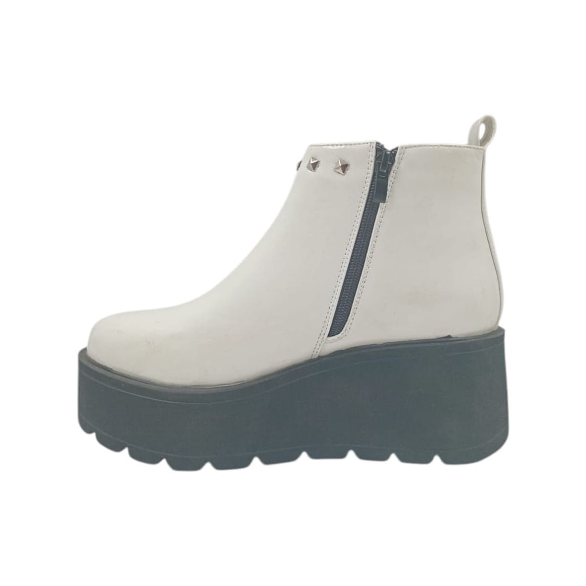 HERIEL - Botín Blanco Plataforma Mujer