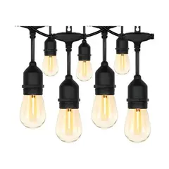 GENERICO - Guirnalda 10 Metros Impermeable + 10 Ampolletas Corriente