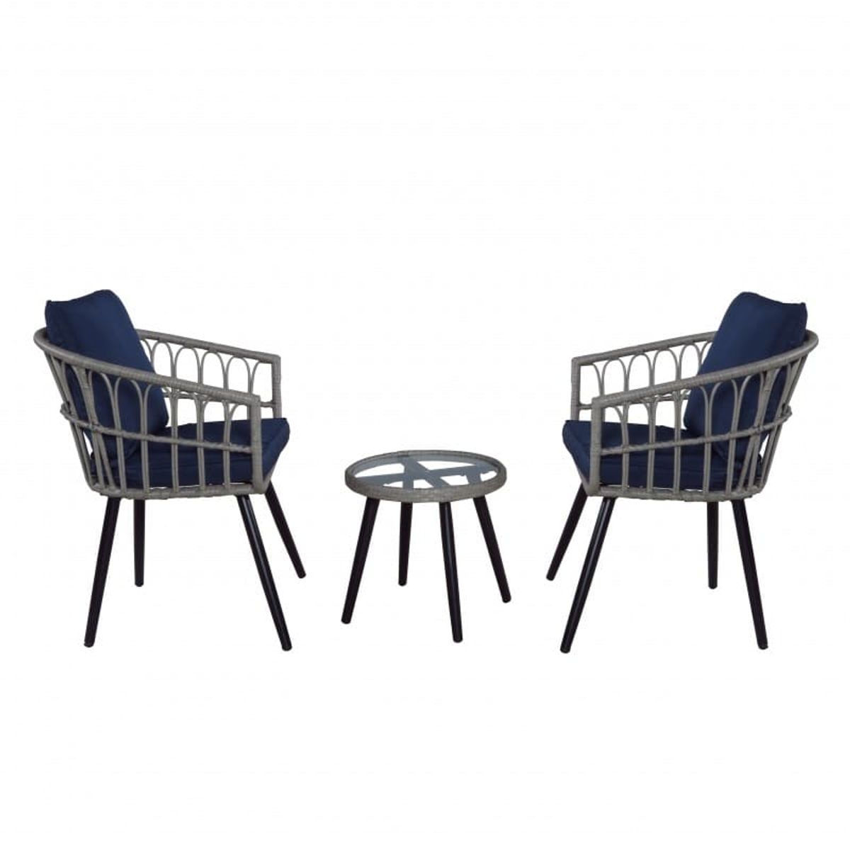 SPACE HOME - Juego de Terraza Blue Falcon con Almohadon y Mesa