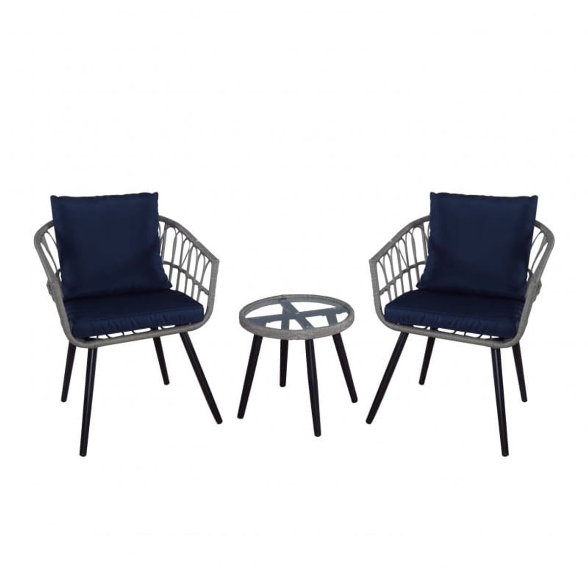 SPACE HOME - Juego de Terraza Blue Falcon con Almohadon y Mesa