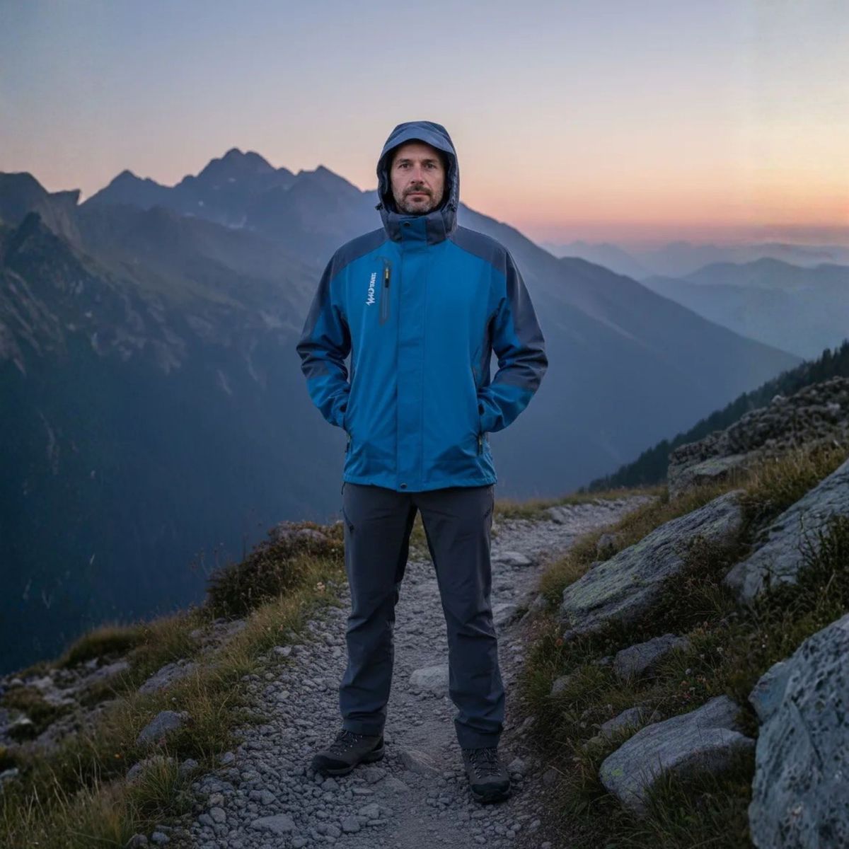 WILD TRAVEL - Chaqueta Cortaviento Impermeable Premium Wild Travel