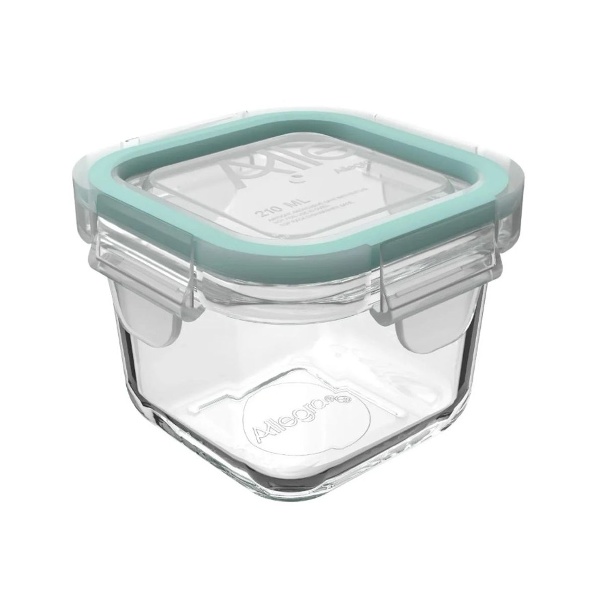 ALLEGRA - Pack de 10 mini herméticos de vidrio de 210 ml