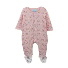 PUMUCKI - Enterito de algodón estampado Unicorio Rosa