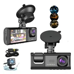 GENERICO - Camara Para Auto Dual Visión Frontal Hd 1080p