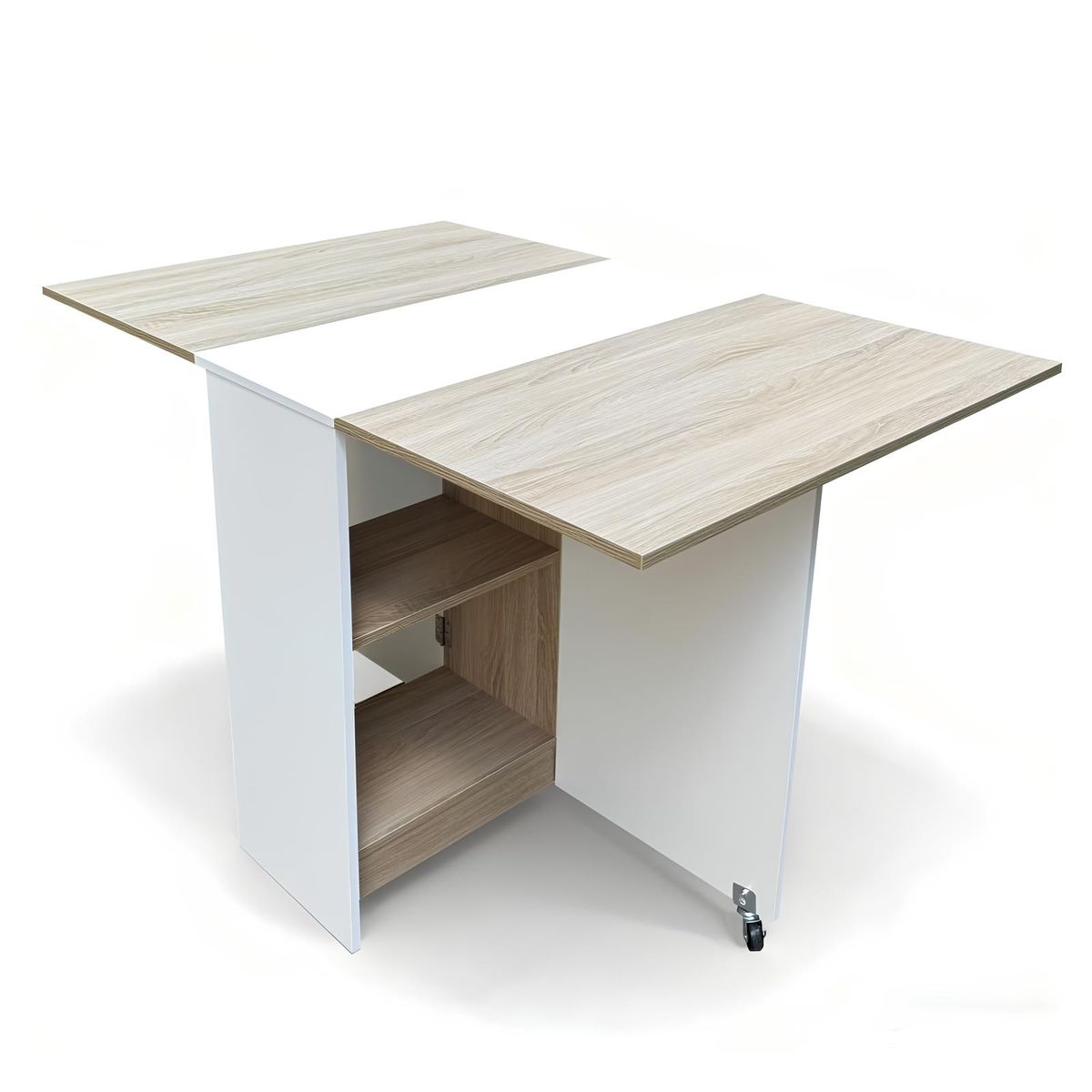 SPACE HOME - Mesa Plegable Xhia 120×80×75 cm  Comedor Cocina u Oficina  Ahorra Espacio