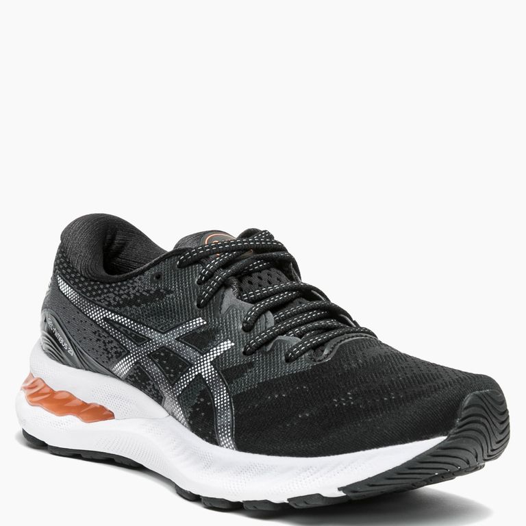 Zapatillas Running Asics GEL-NIMBUS 23 (Anchas) Mujer Negras,  Amortiguación Premium