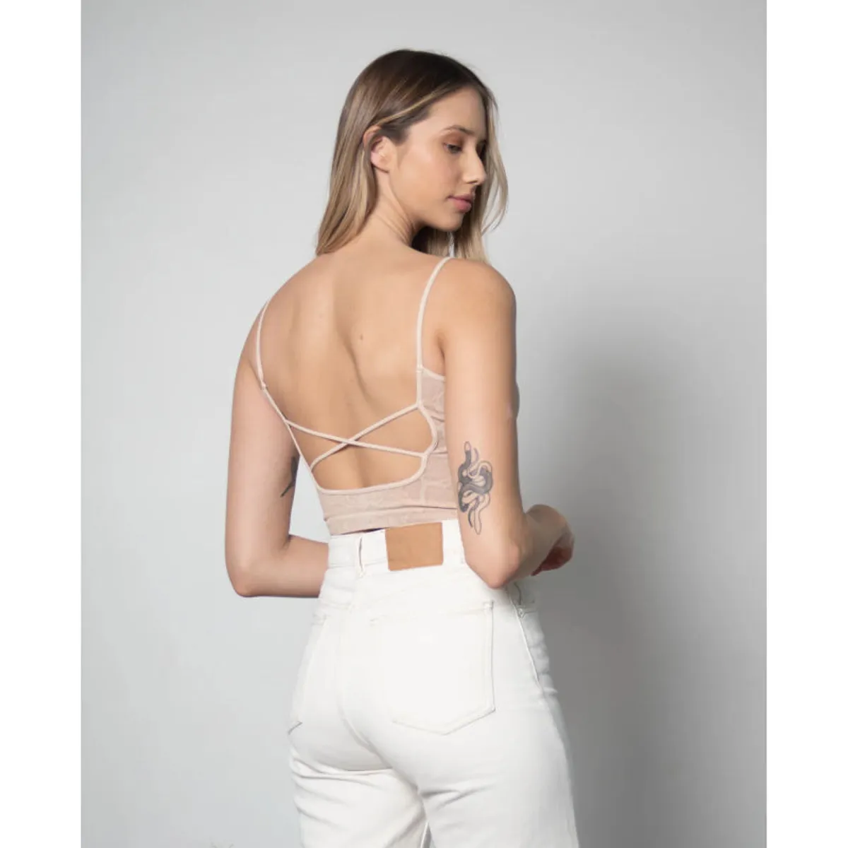 MI PLACARD - Brami Amanda Snake Fondo Latte