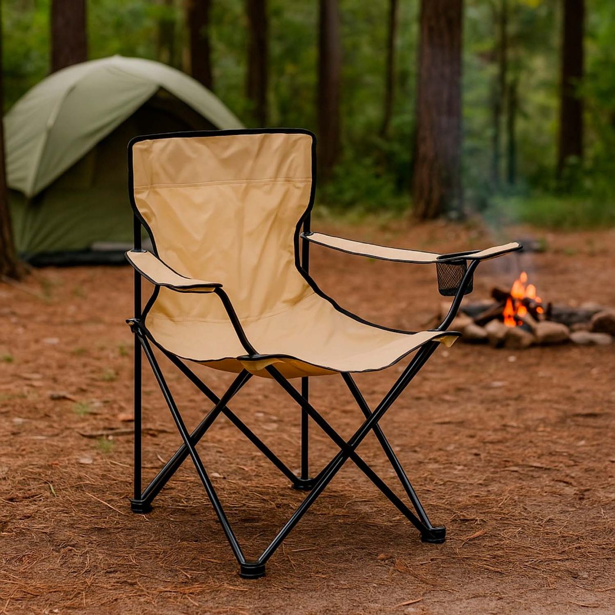 RUTTA - Silla Plegable Camping Villarrica Beige