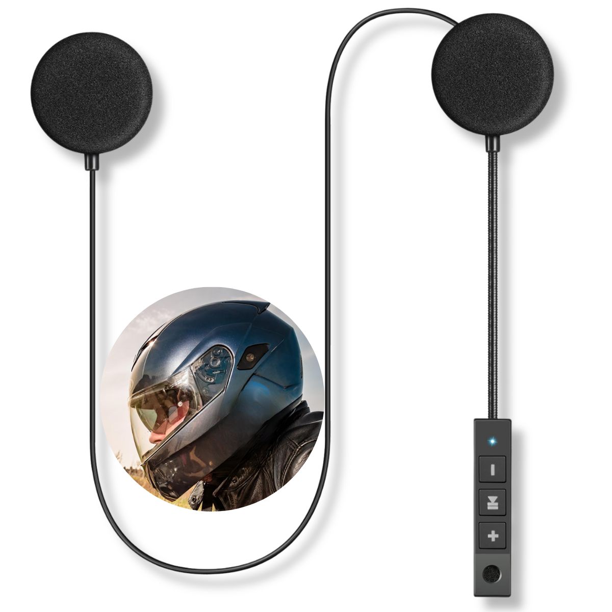 GENERICO - Audífonos Auriculares Inalámbrico Para Casco Motocicleta