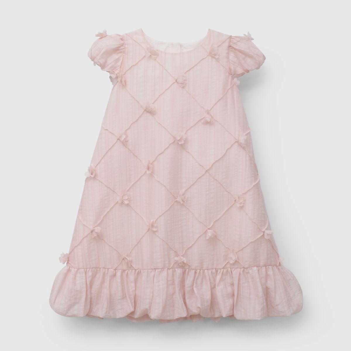 COLLOKY - Vestido de Niña Rosado con Flores