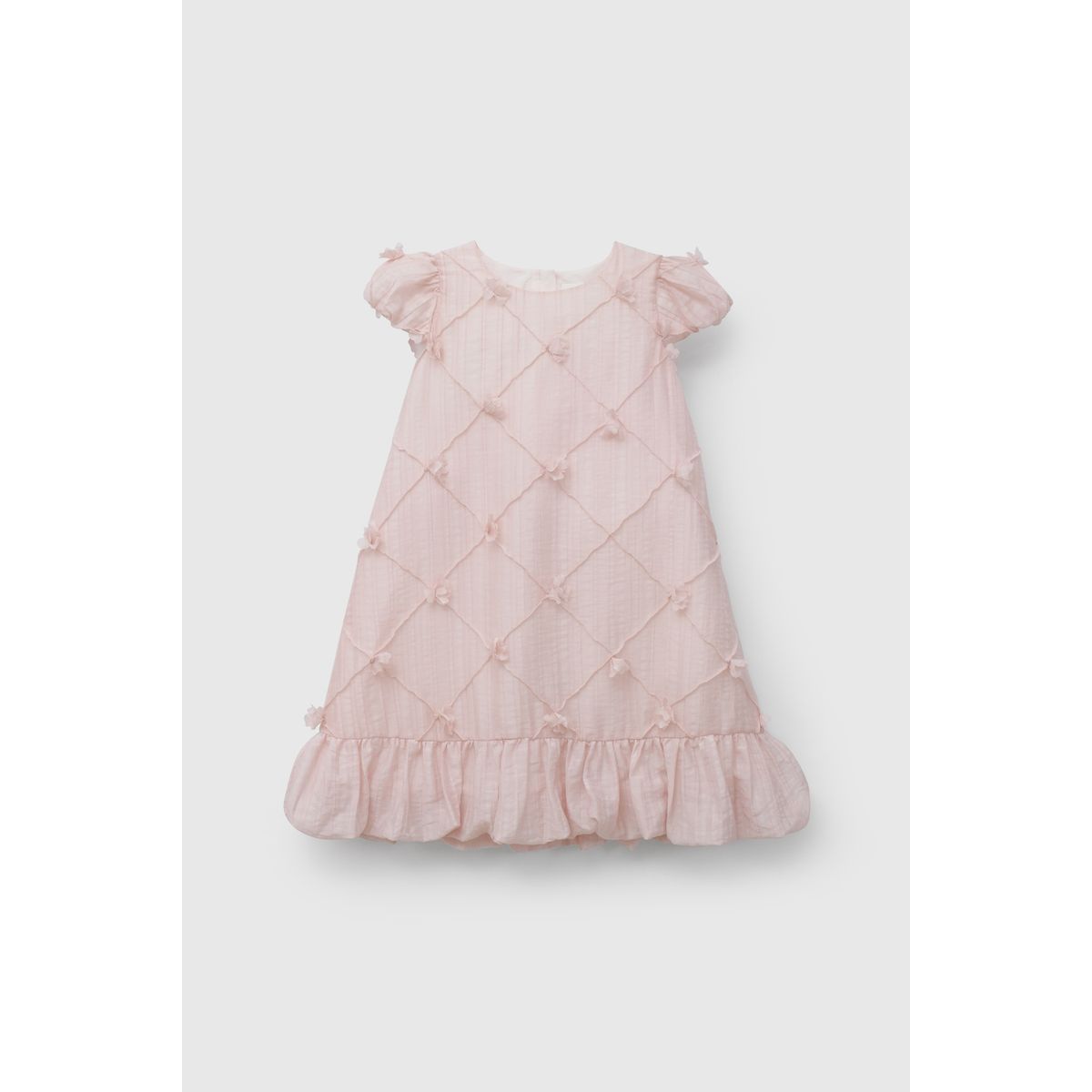 COLLOKY - Vestido de Niña Rosado con Flores