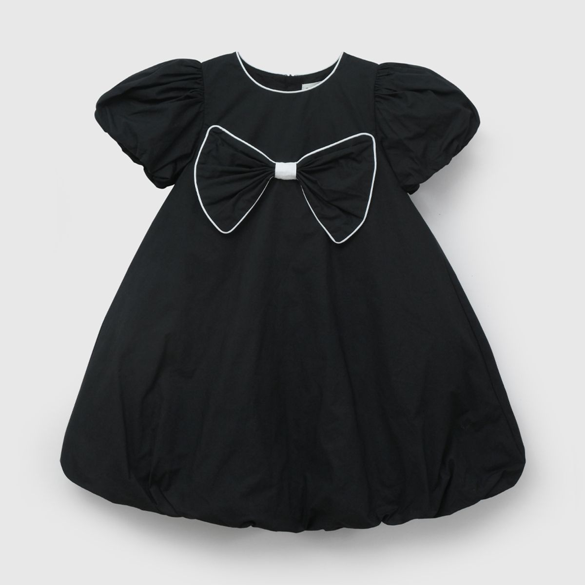 COLLOKY - Vestido de Niña Negro con Cinta