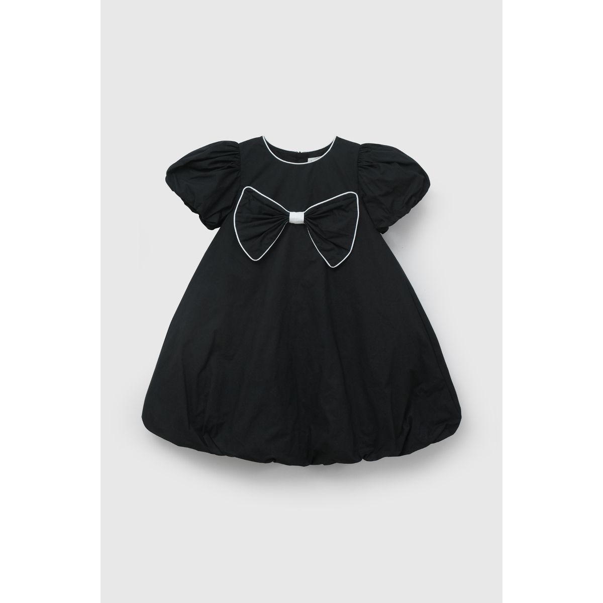 COLLOKY - Vestido de Niña Negro con Cinta