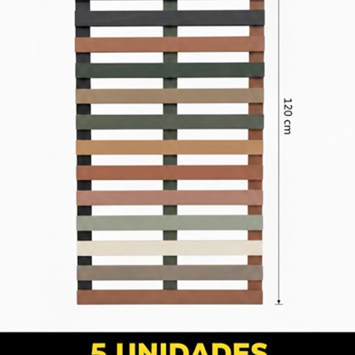 GENERICO - Pack 5 unidades - Corta Vista HORIZONTAL 60x120 cm