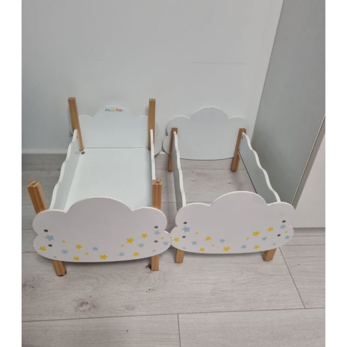 OEM - CAMAROTE DOBLE DE MADERA CUNA PARA  MUÑECAS MONTESSORI