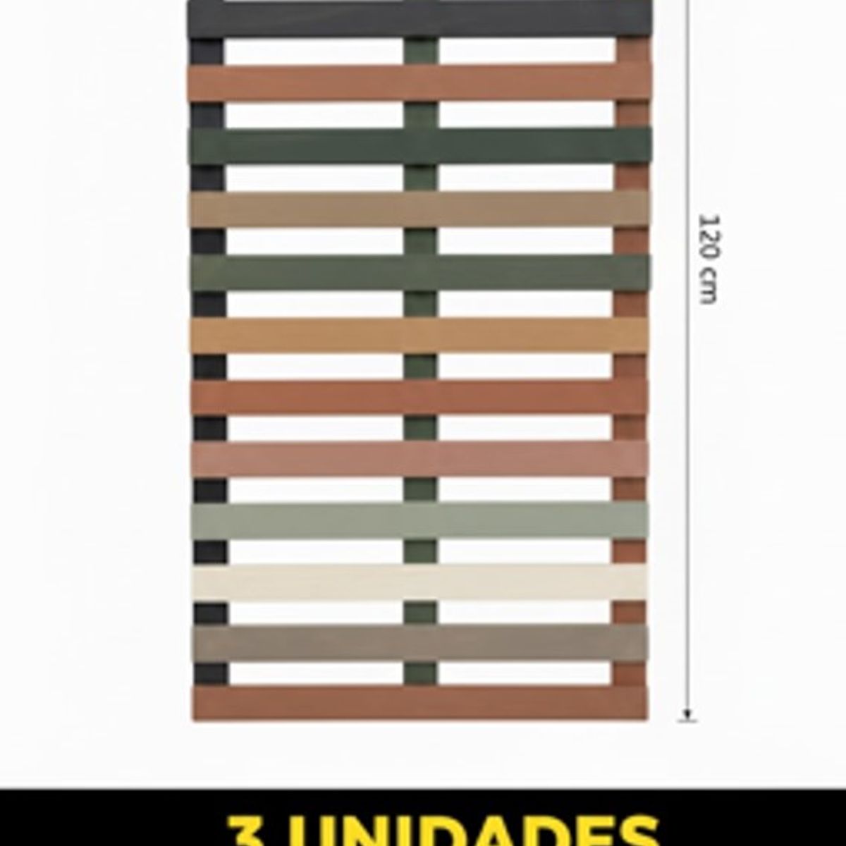 GENERICO - Pack 3 unidades - Corta Vista HORIZONTAL 60x120 cm
