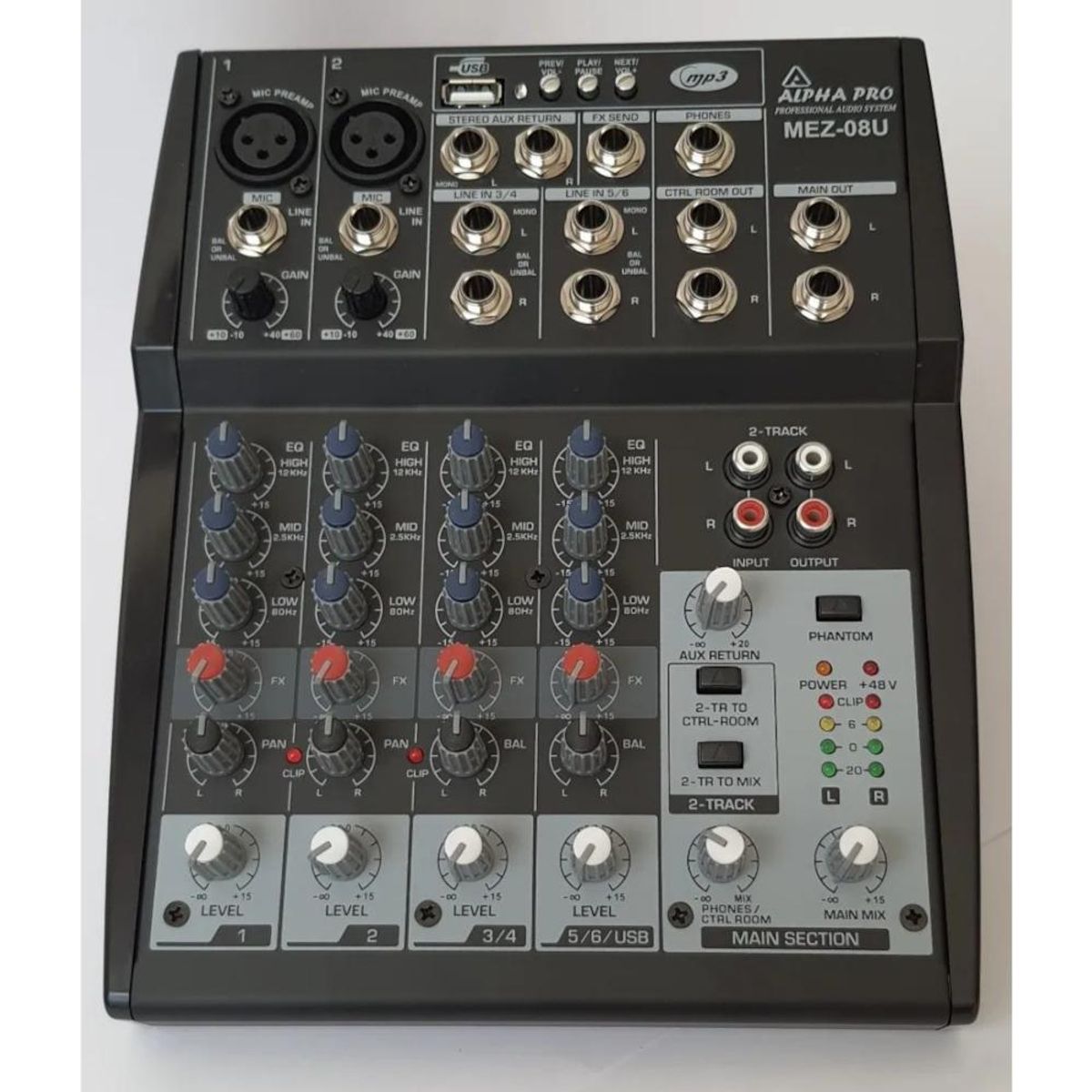 ALPHA PRO - Mixer Análogo USB Alpha Pro MEZ-051