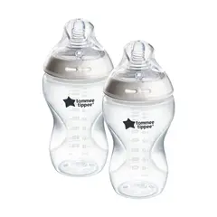 TOMMEE TIPPEE - SET 2 MAMADERAS 340ML NATURAL START 3M+