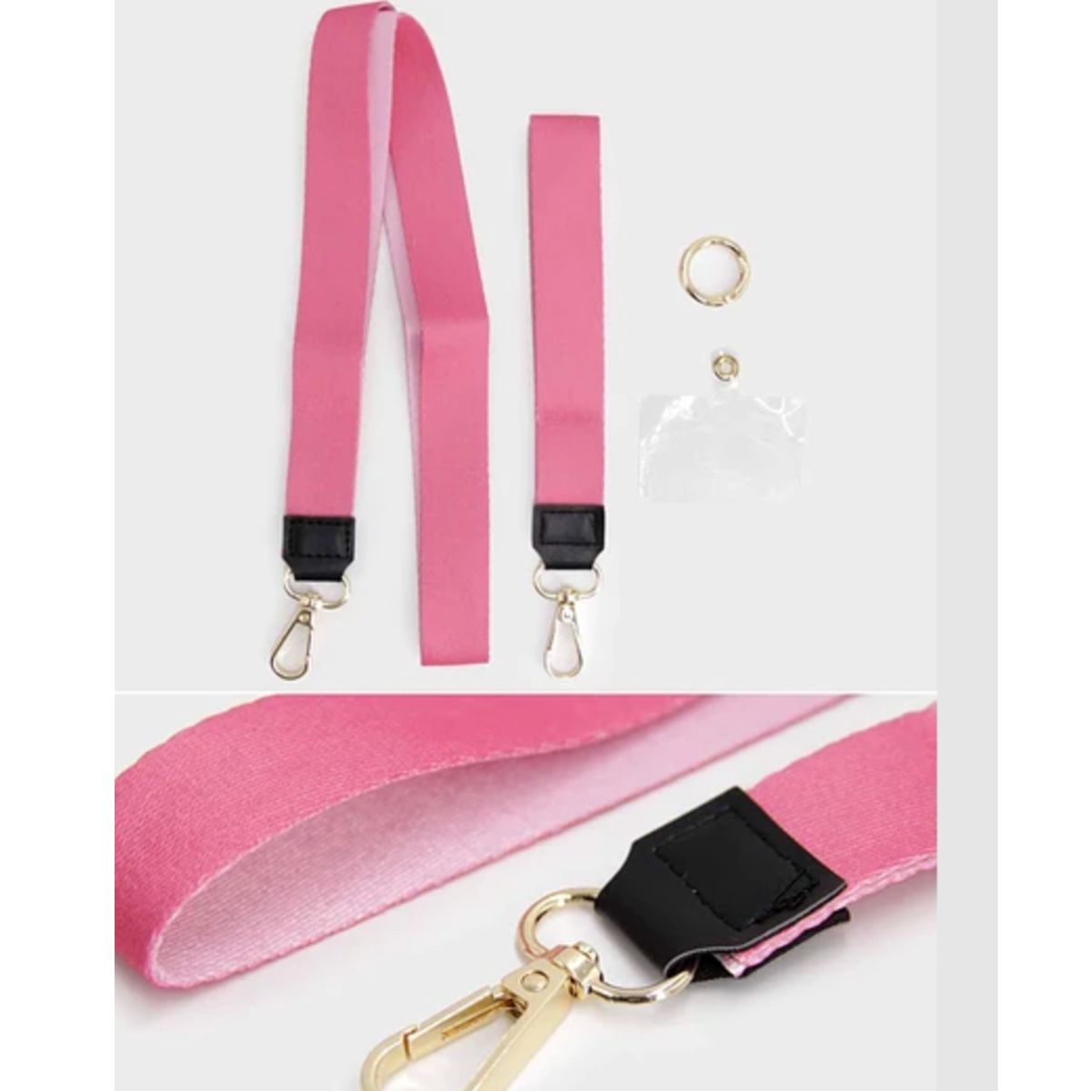 JOIGO - Strap Colgante para Carcasa Celular Universal Doble Correa Rosado