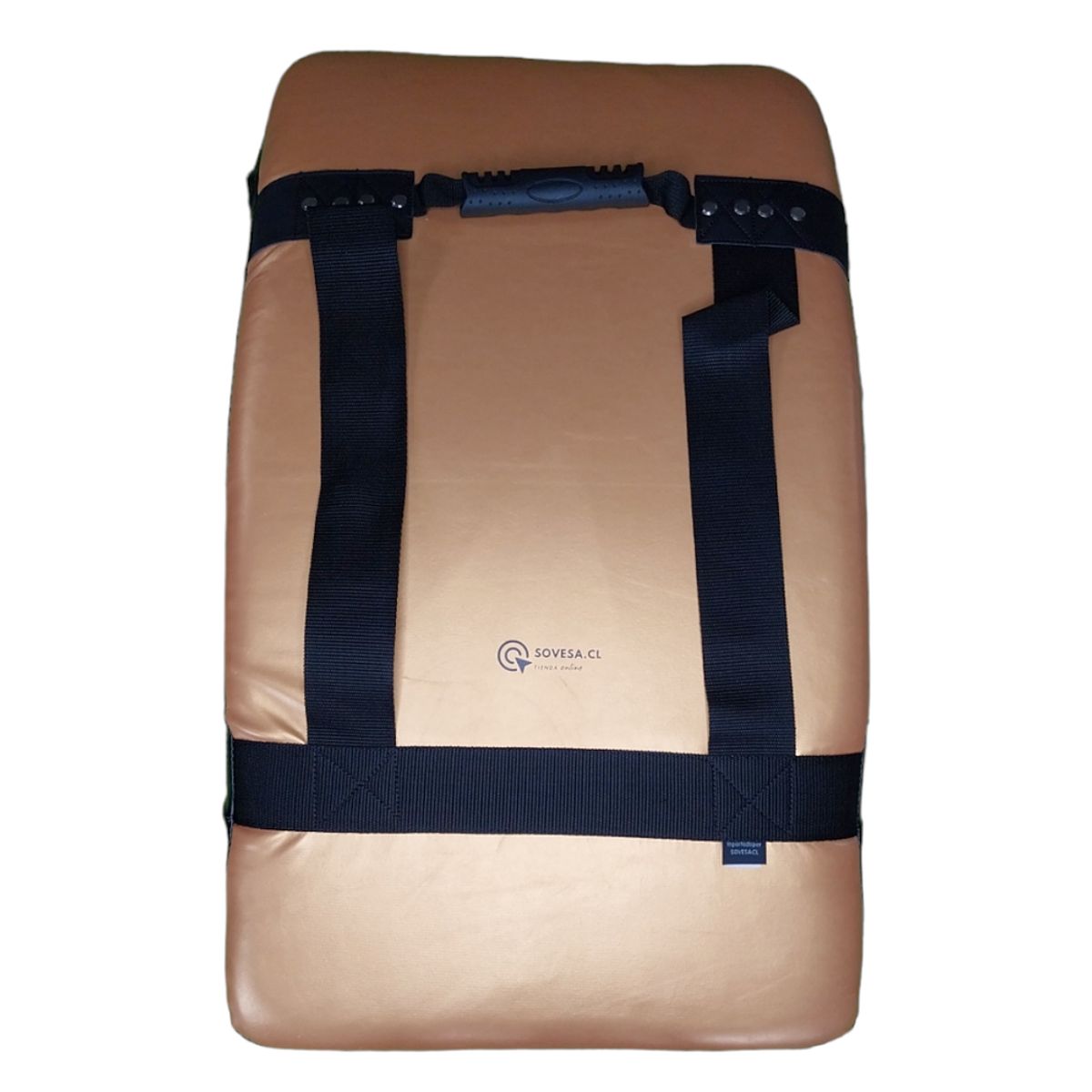 GENERICO - Escudo Curvo Artes Marciales 70x38x12 DORADONEGRO