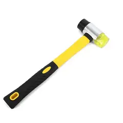 GENERICO - Martillo Nylon y PVC Doble de 40mm Mazo o Combo de goma Antideslizante