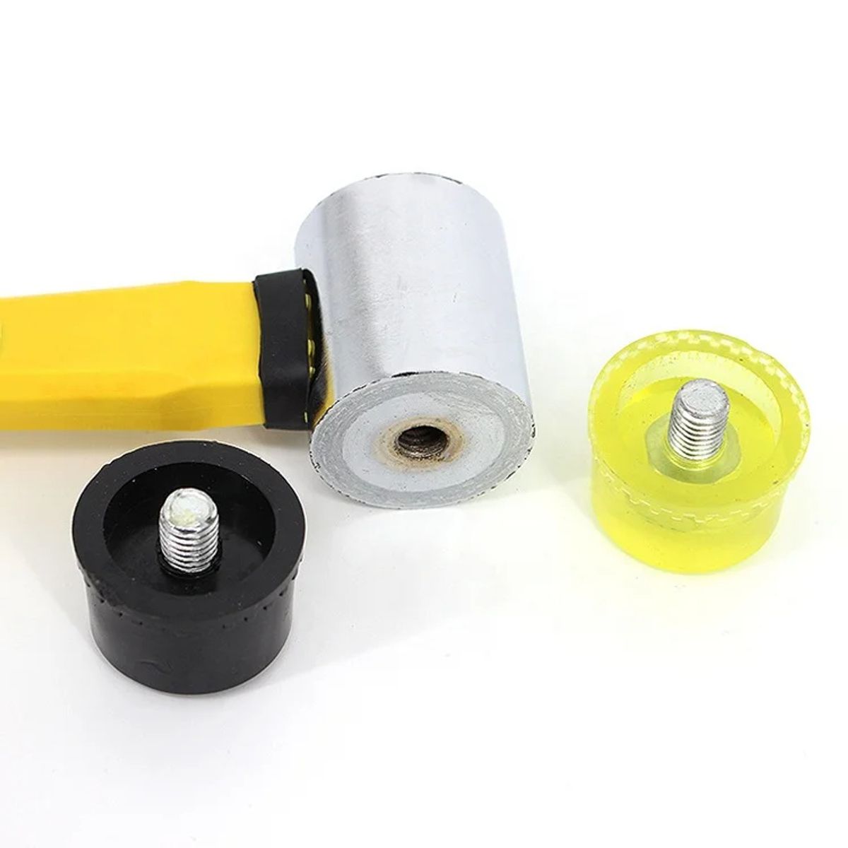 GENERICO - Martillo Nylon y PVC Doble de 40mm Mazo o Combo de goma Antideslizante