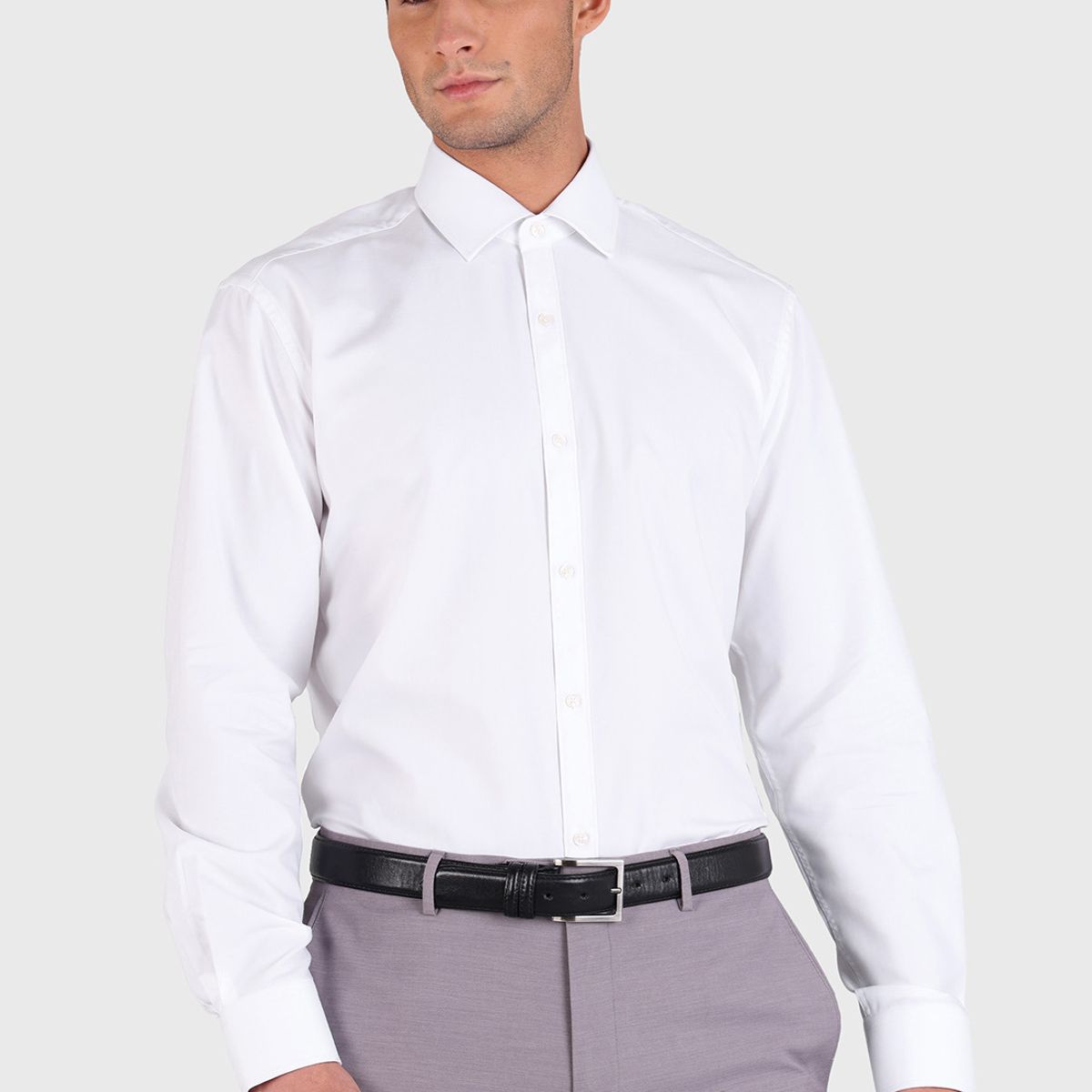 ARROW - Camisa Hombre Arrow Formal Spandex Texturada Blanca ARROW