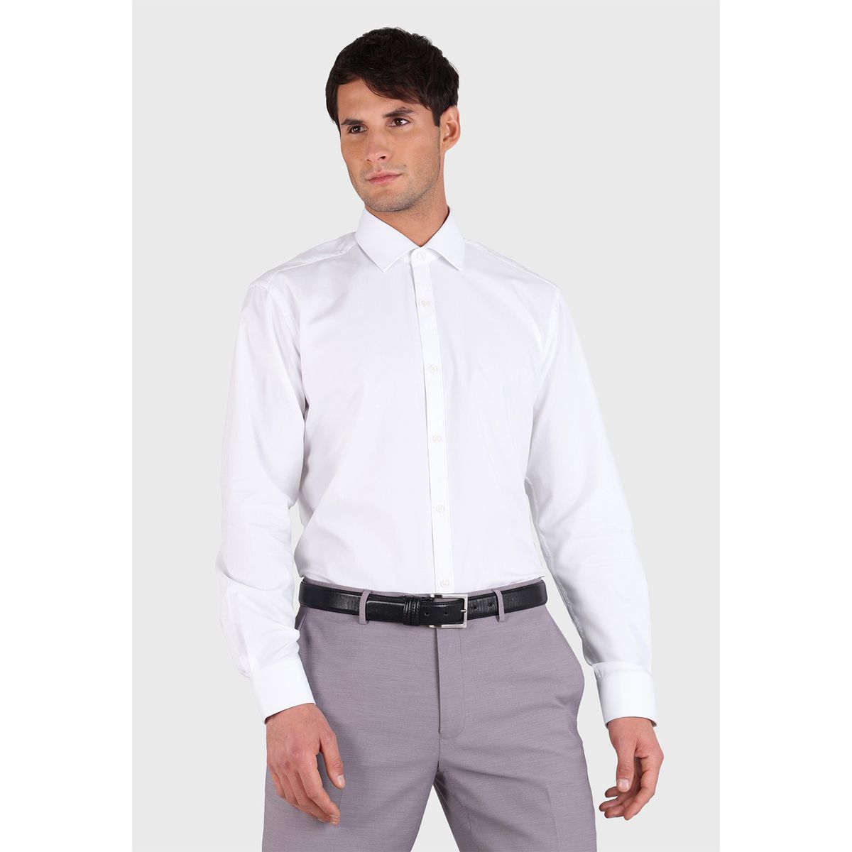 ARROW - Camisa Hombre Arrow Formal Spandex Texturada Blanca ARROW