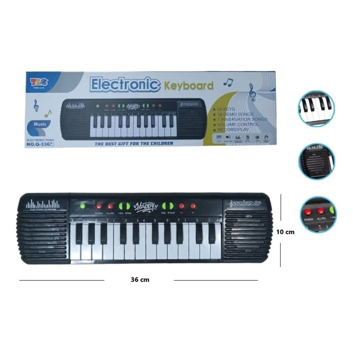 GENERICO - PACK X 3 PIANO LABUBU INSTRUMENTO MUSICAL DE JUGUETE