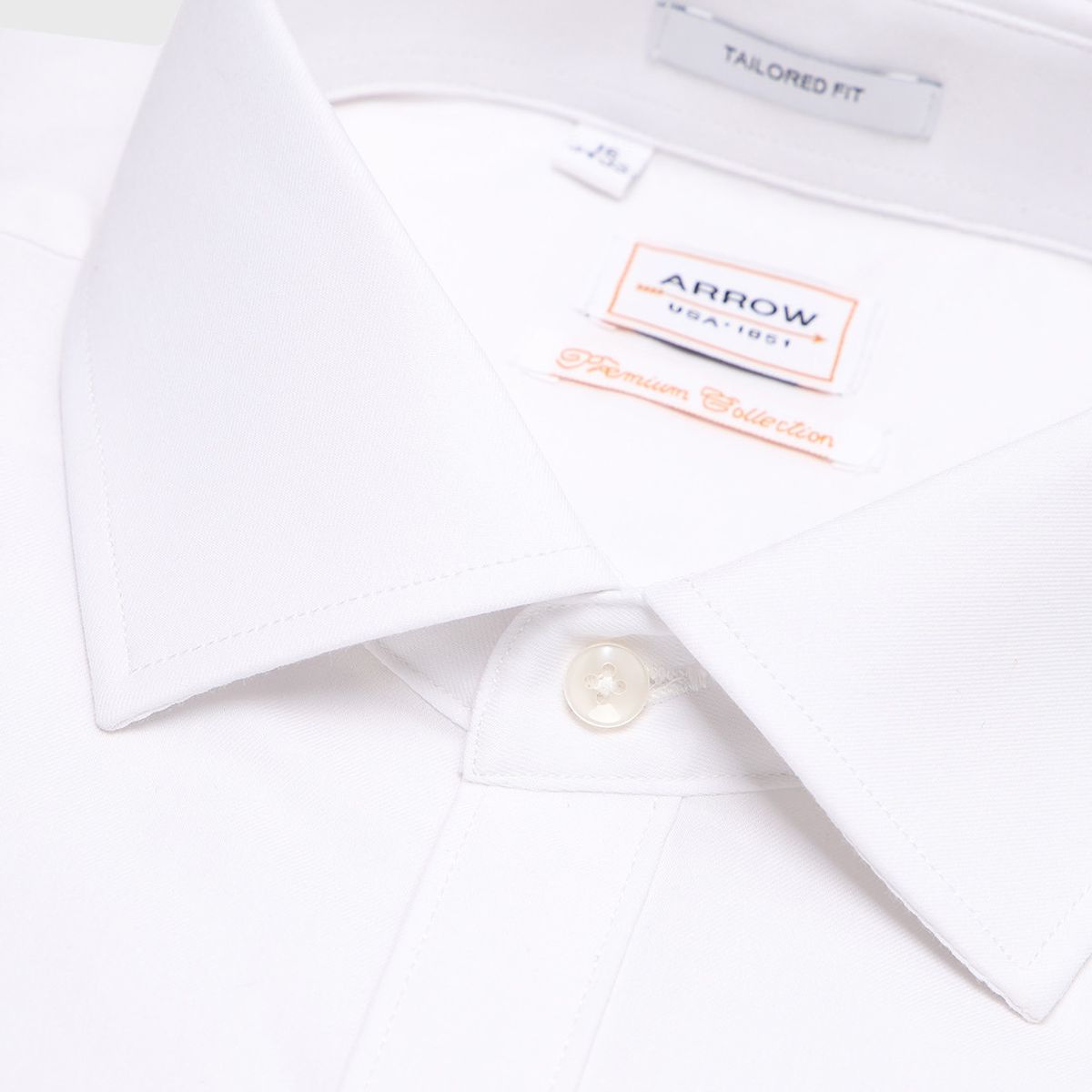 ARROW - Camisa Hombre Arrow Formal Spandex Texturada Blanca ARROW