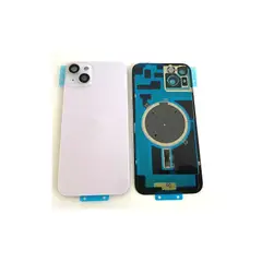 GENERICO - Tapa Trasera de Cristal con Orificio Cámara iPhone 14 (Lila)