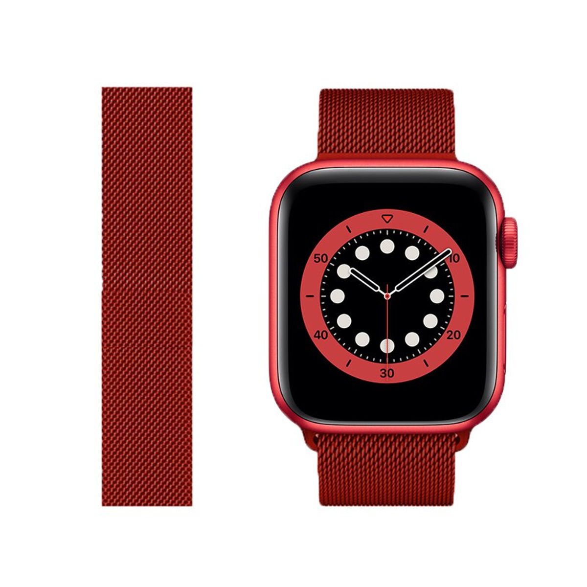 TECNOPALACE - Correa para Apple Watch Acero Inoxidable imantada 42-44-45-46-49MM