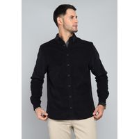 Camisa Cotelé Manga Larga