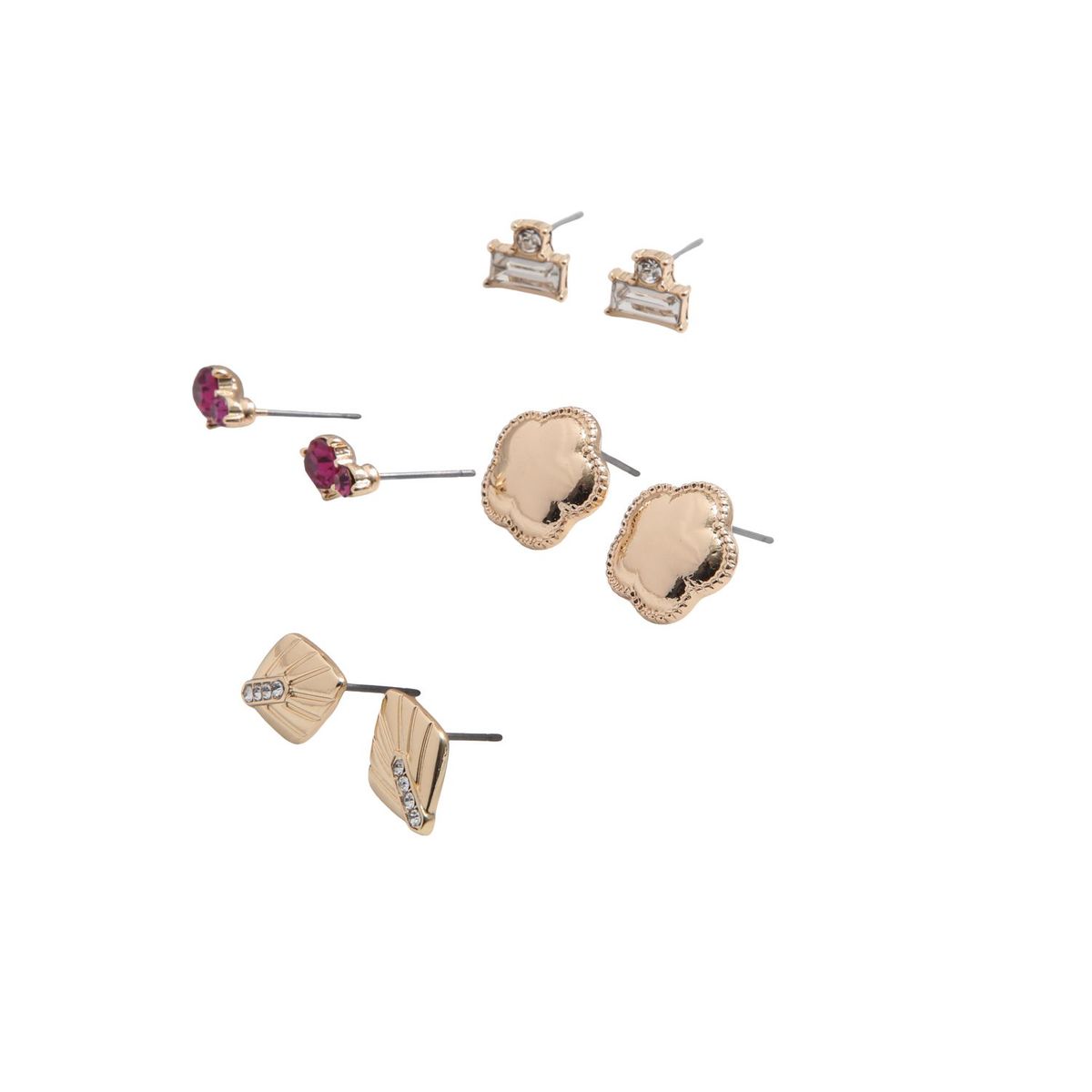 I D - Set de 4 aros Zaria Dorado ID