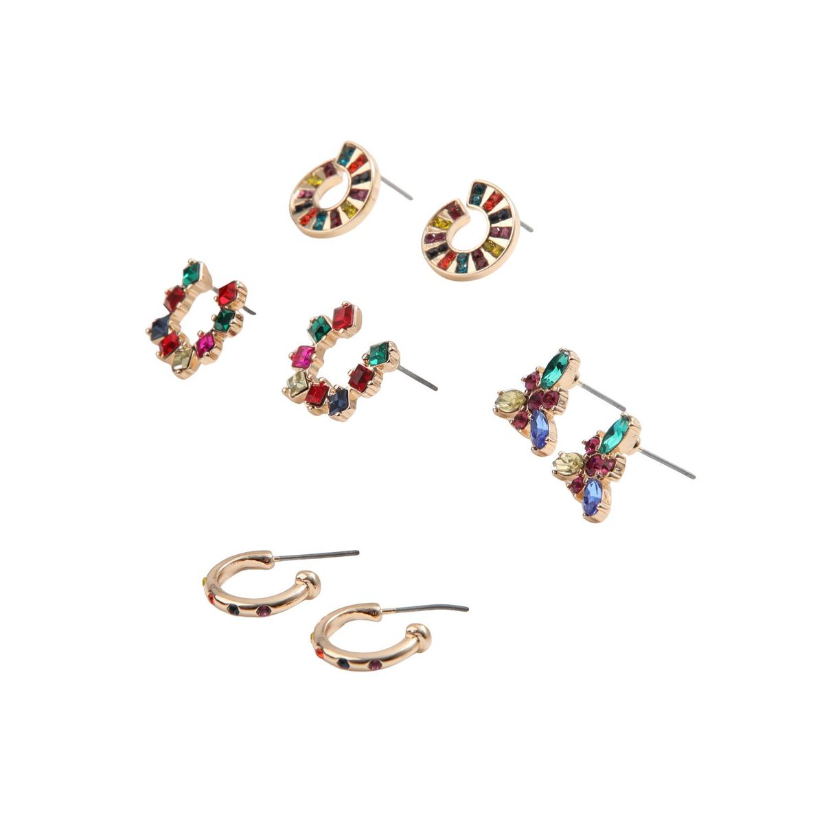 I D - Set de 4 aros Dionisia Dorado ID