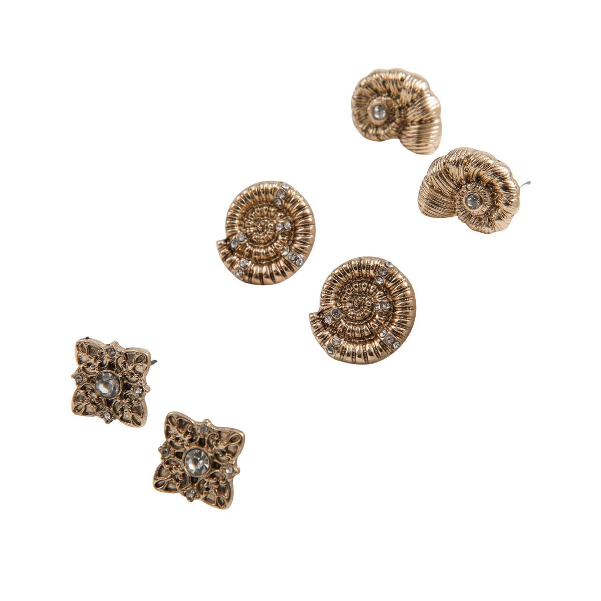 I D - Set de 3 aros Harbor Dorado ID