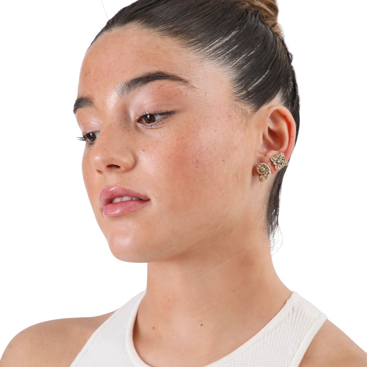 I D - Set de 3 aros Harbor Dorado ID